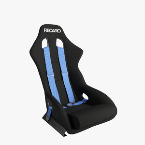 recaro racing seat 3d max