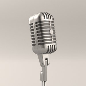 3d model microphone blender cycles