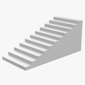 3ds white stairs