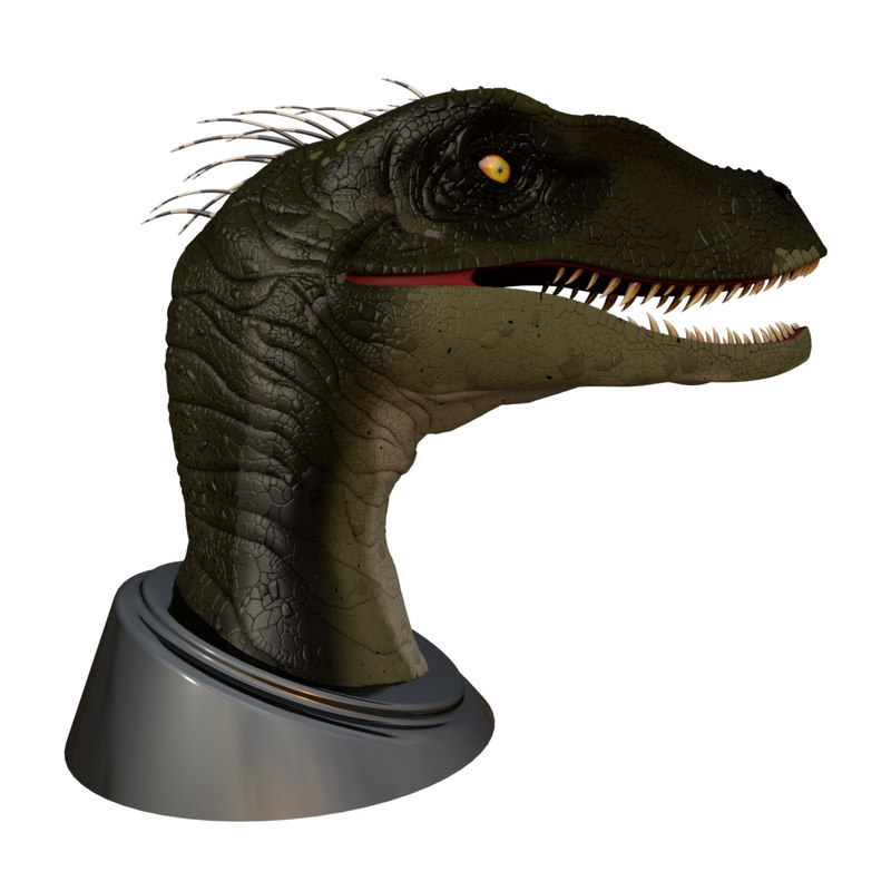 a dinosaur head