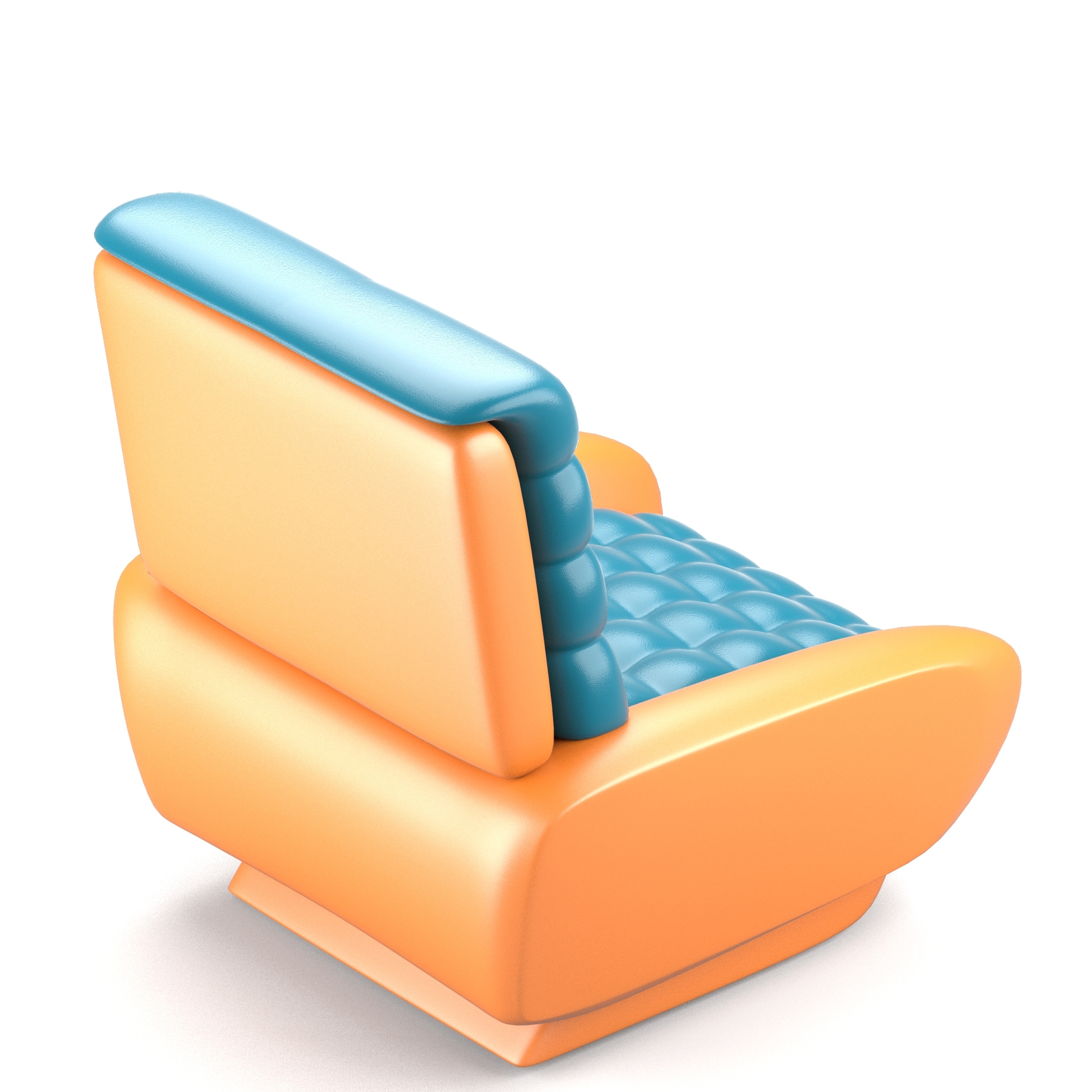 未来派设计椅子3d模型