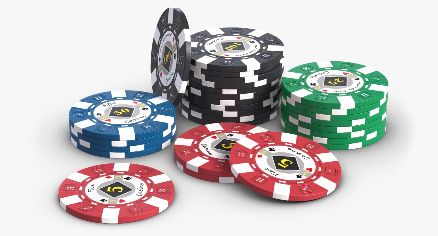 casino chips 3d model