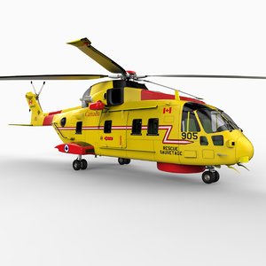 ch-149 cormorant helicopter 3d max