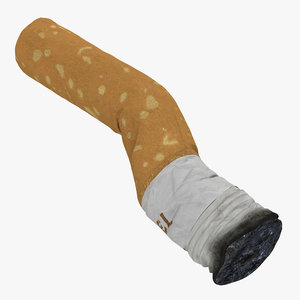 snuffed cigarette camel 2 3d model