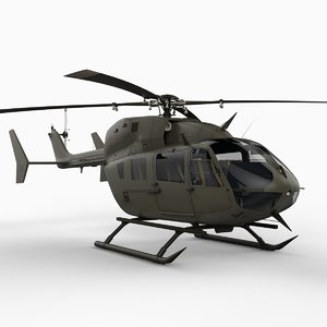 3ds max uh-72 lakota helicopter eurocopter