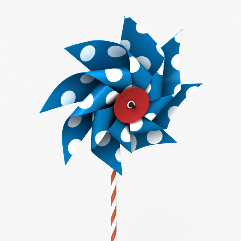 pinwheel wheel pin 3d model
