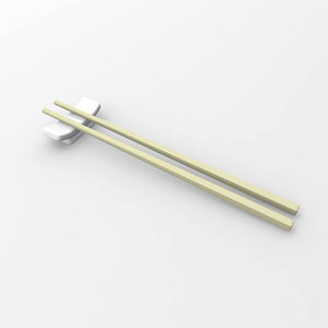 kitchen ivory chopsticks 3d model