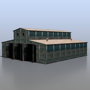 3d railway depot model