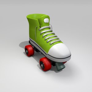3d roller skate model