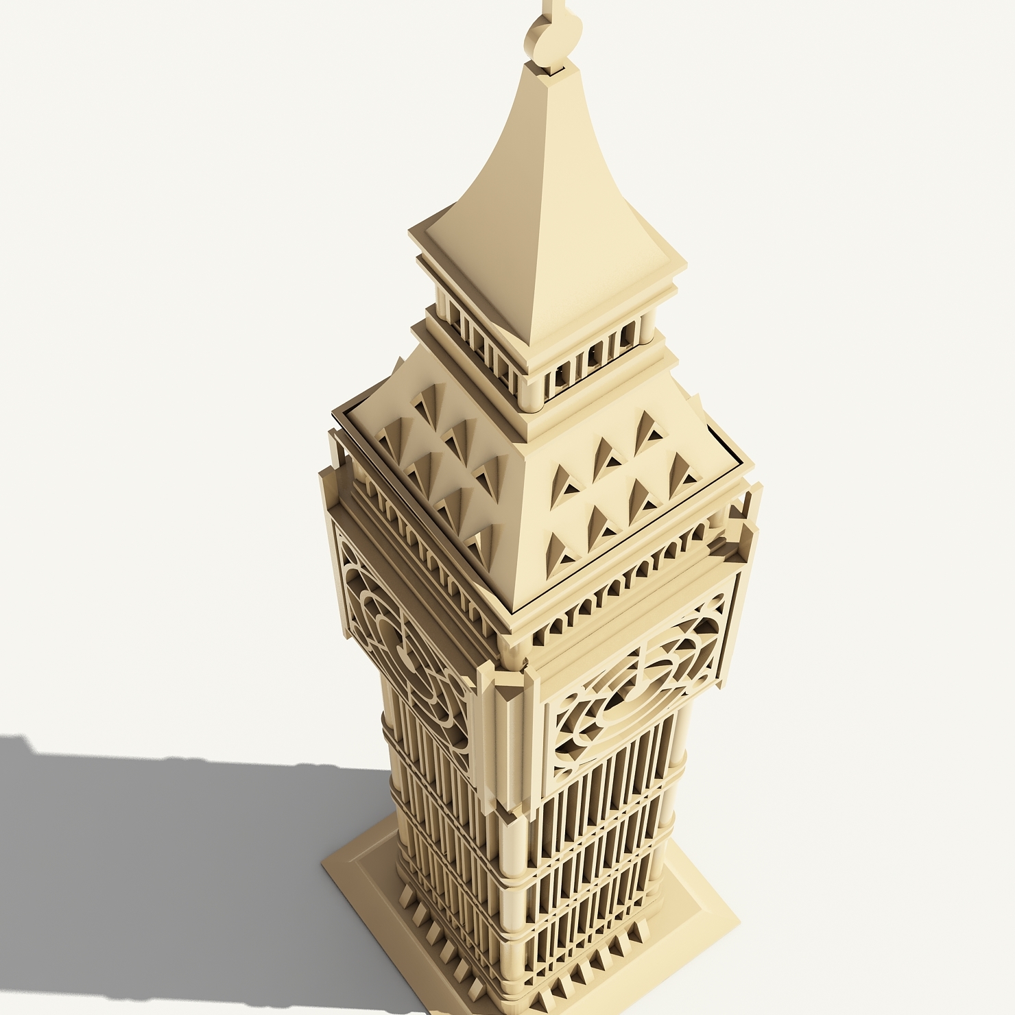 大本钟符号3d模型