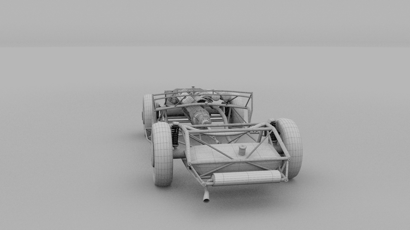 mercedes 300sl chassis obj