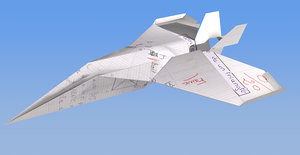 paper plane 3d model