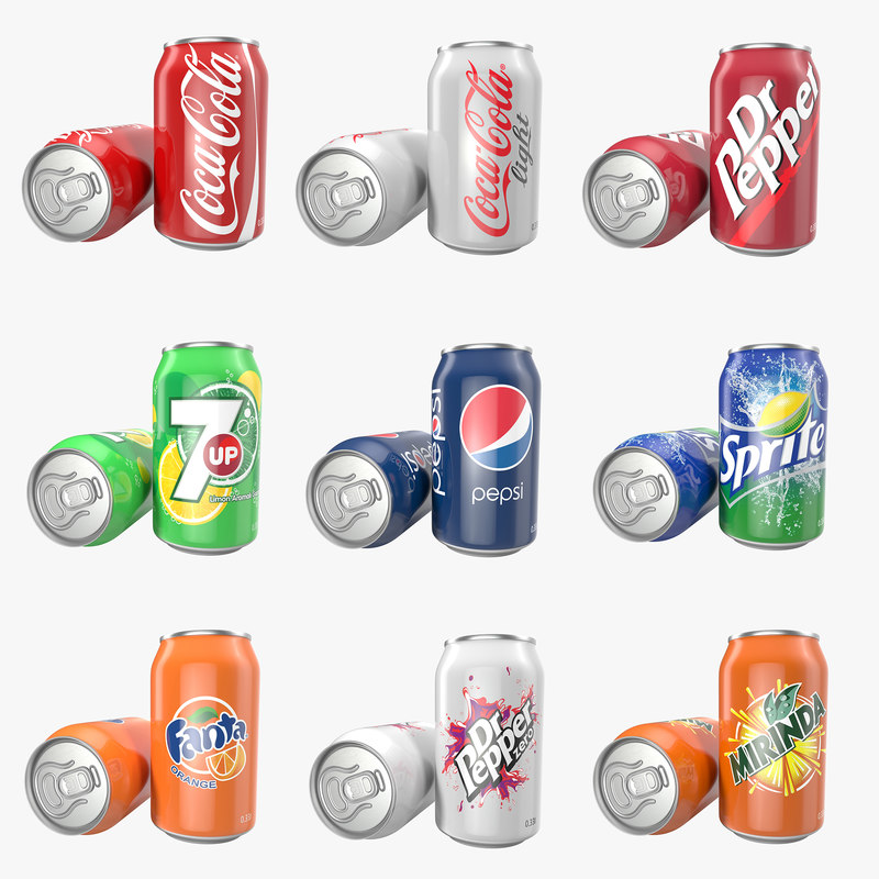 3d aluminum cans 0 33