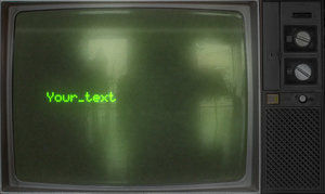 Old screen typing AE precomp Matrix style