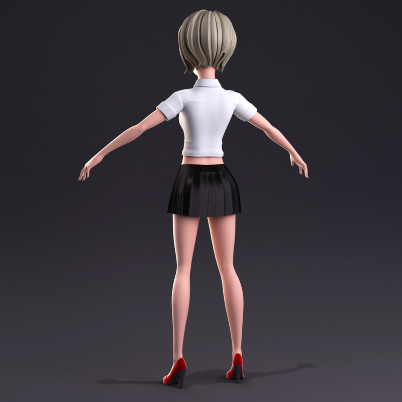 3d Girl Woman Female Model