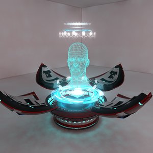 3dsmax holographic projector