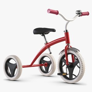 3d children s tricycle toy model