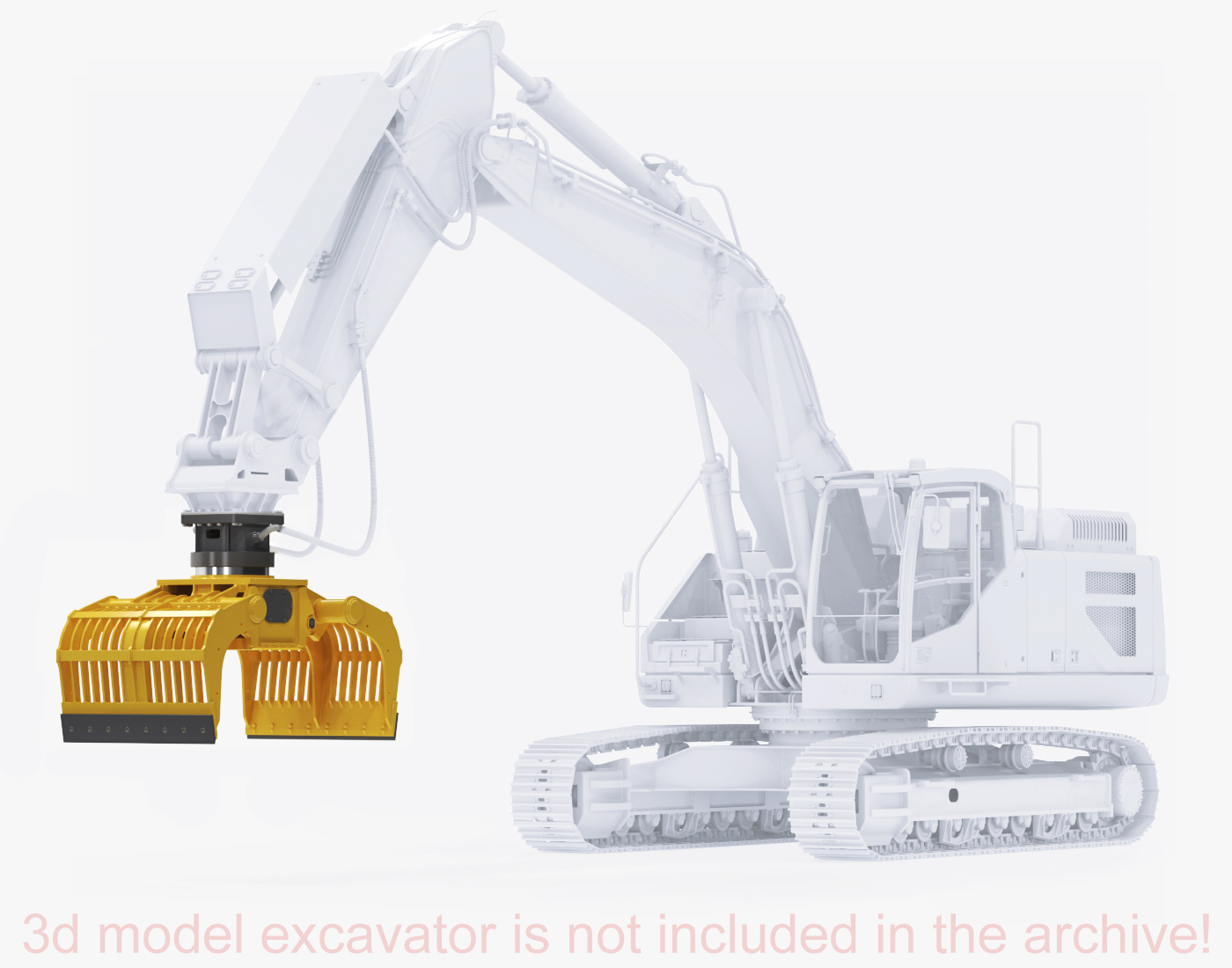3d demolition sorting grapples