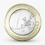 3d model euro coin