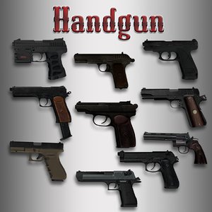 3d hand gun