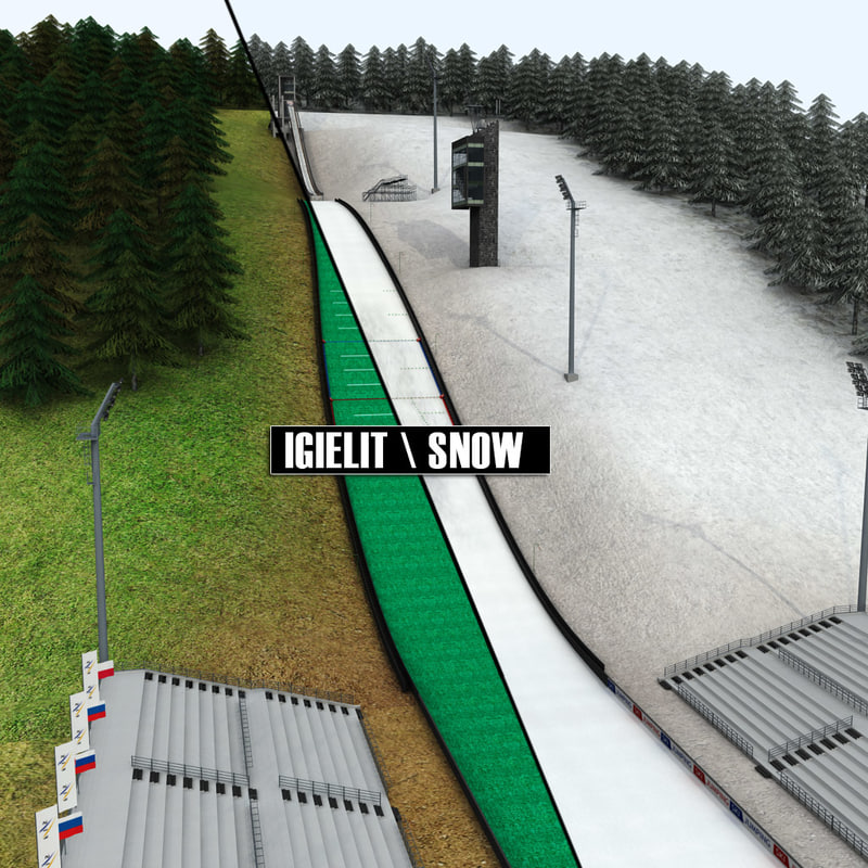 ski jumping hill fbx