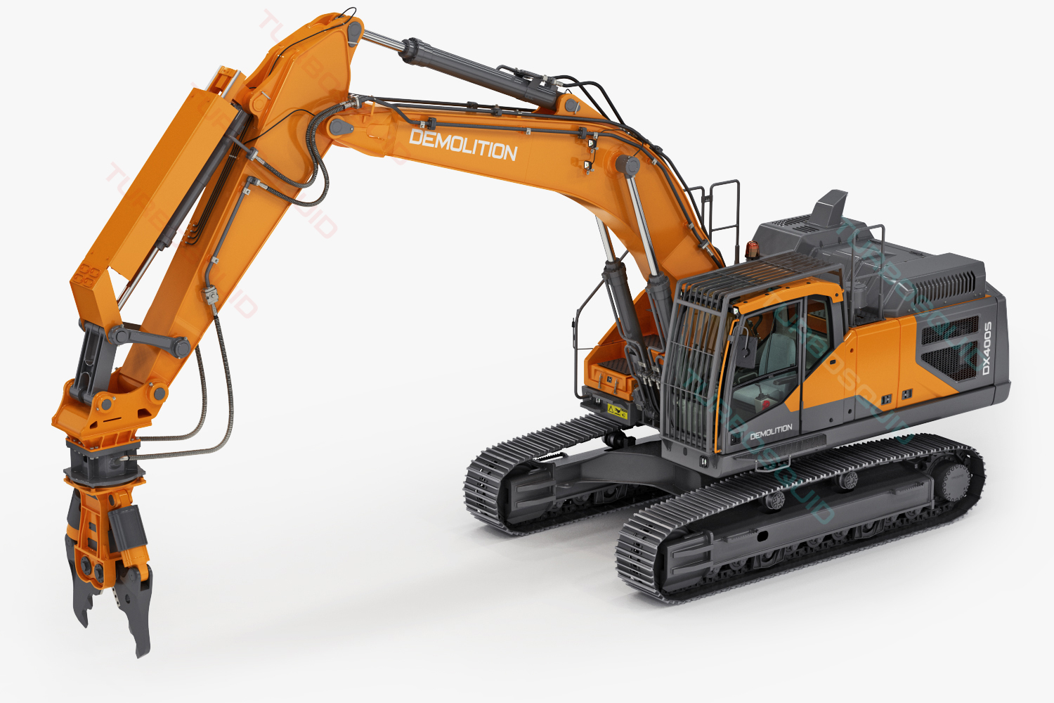 excavator demolition equipment c4d