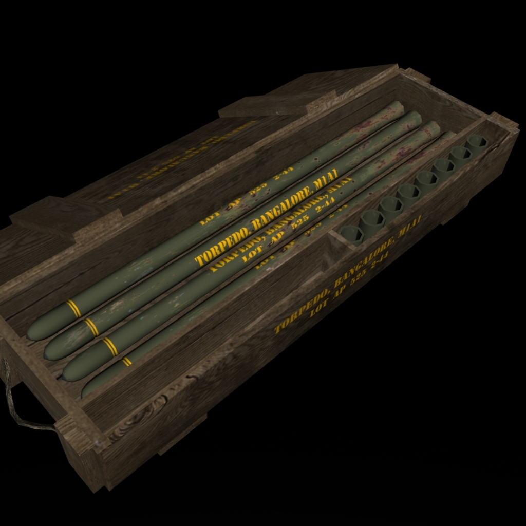 m1a1 bangalore torpedo crate 3d model