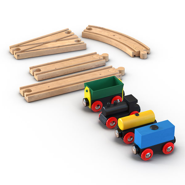 wooden toy train tracks