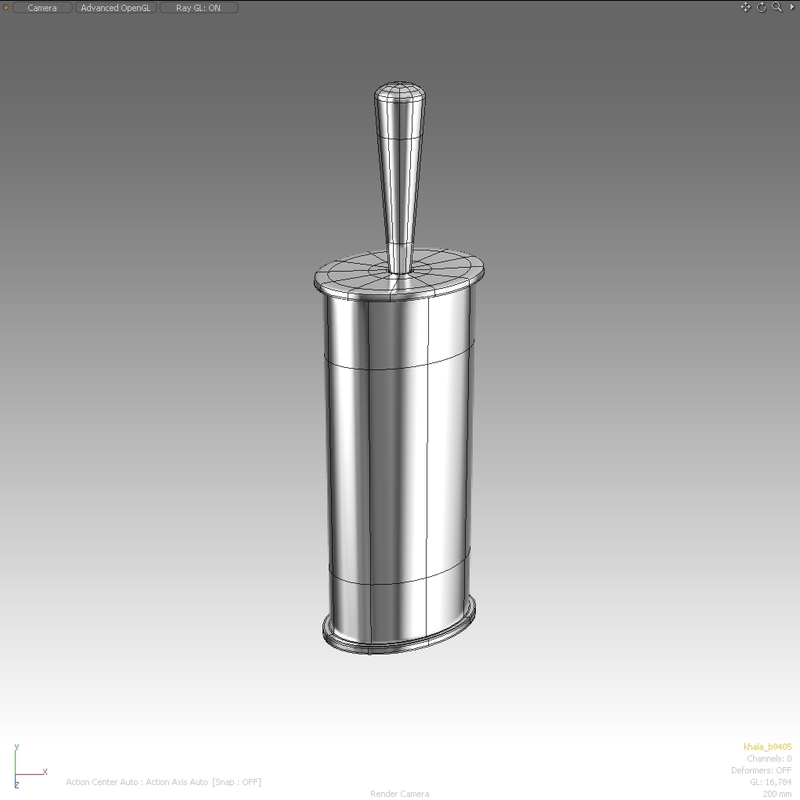 toilet brush colombo 3d model