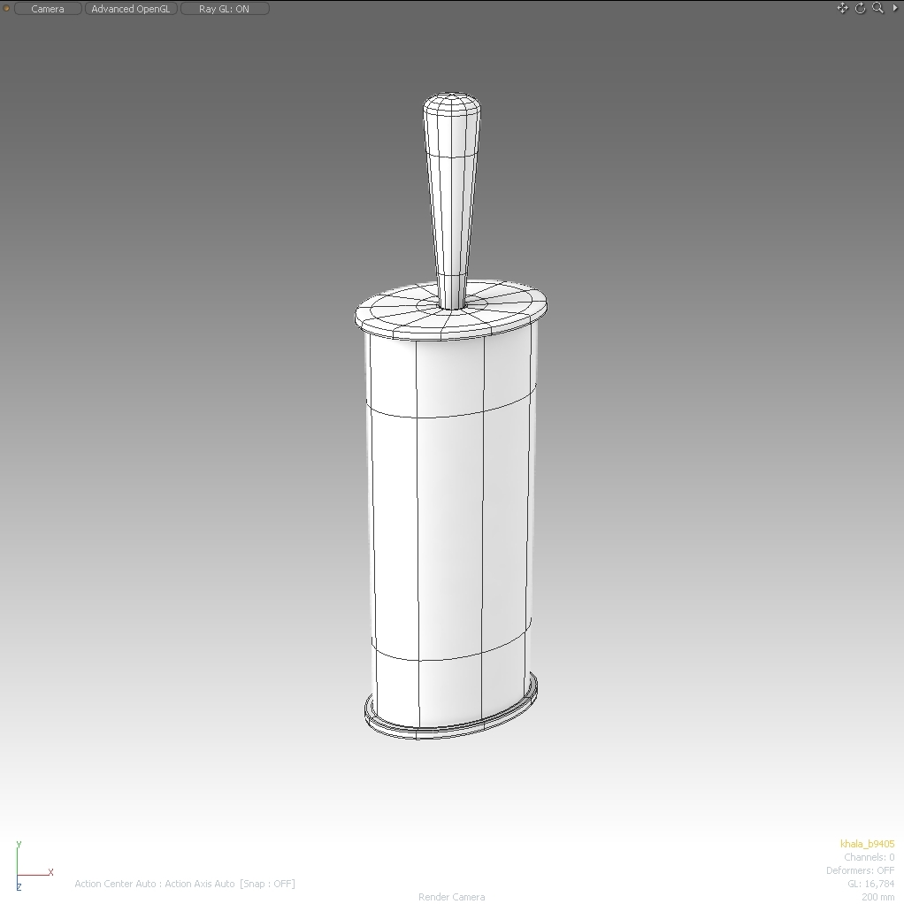 toilet brush colombo 3d model