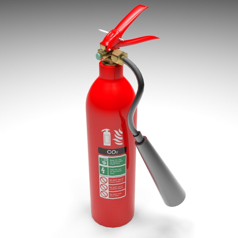 extinguisher co2 3d model