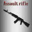 3d model weapon assault rifle handgun