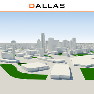 3d model dallas cityscape