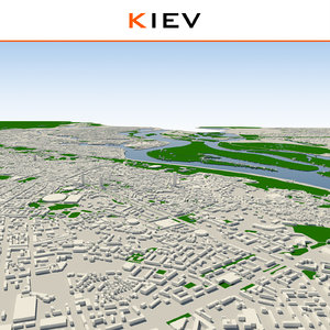 kiev cityscape 3d model