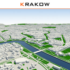 3ds max krakow cityscape