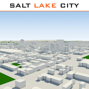 salt lake city cityscape 3d model