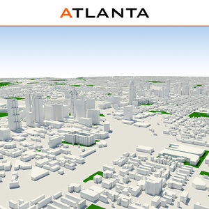 atlanta cityscape 3d max