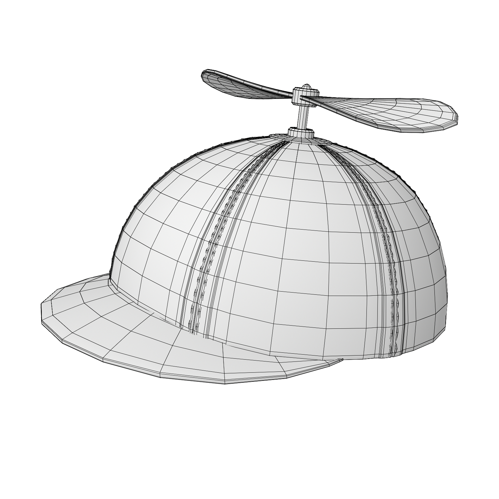 3d Propeller Hat Model