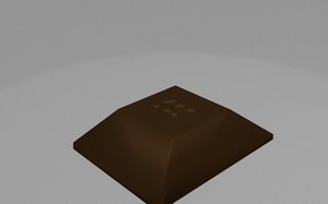 3d model chocolate scene
