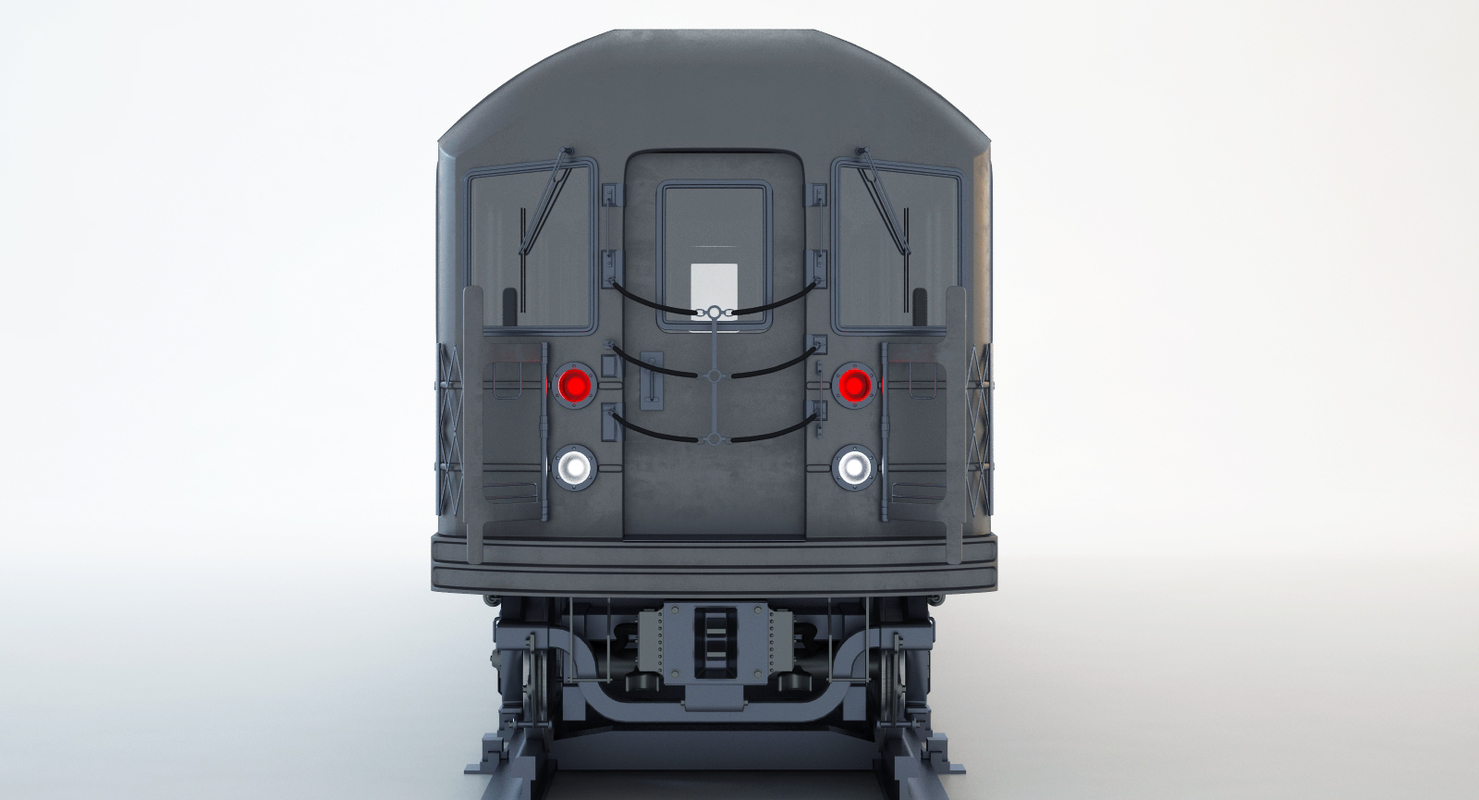 new york r62 subway train 3d model