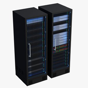 data server racks 3d model