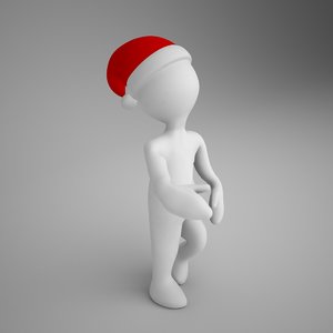 3d character santa claus model