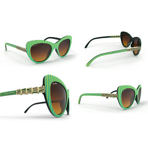 stylish bvlgari sunglasses 3d max