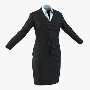 formal skirt suit 2 3ds