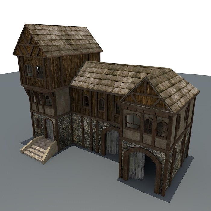 medieval house 3d model