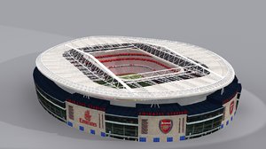 arsenal emirates arena 3d model