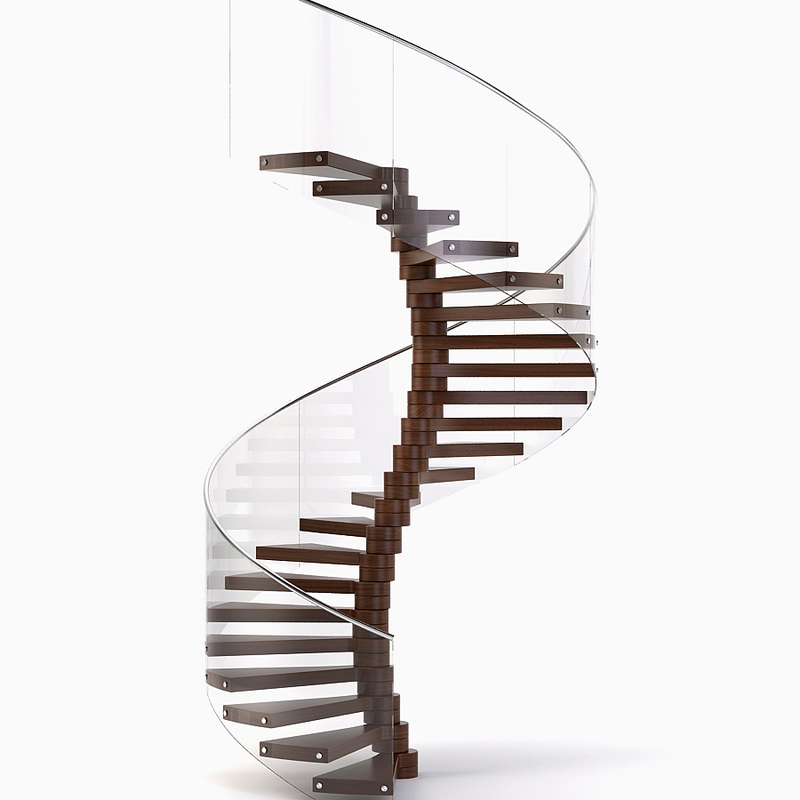 spiral staircase stair 3ds