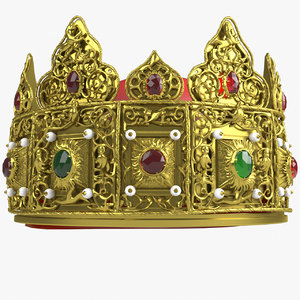 3d model luxury crown royal