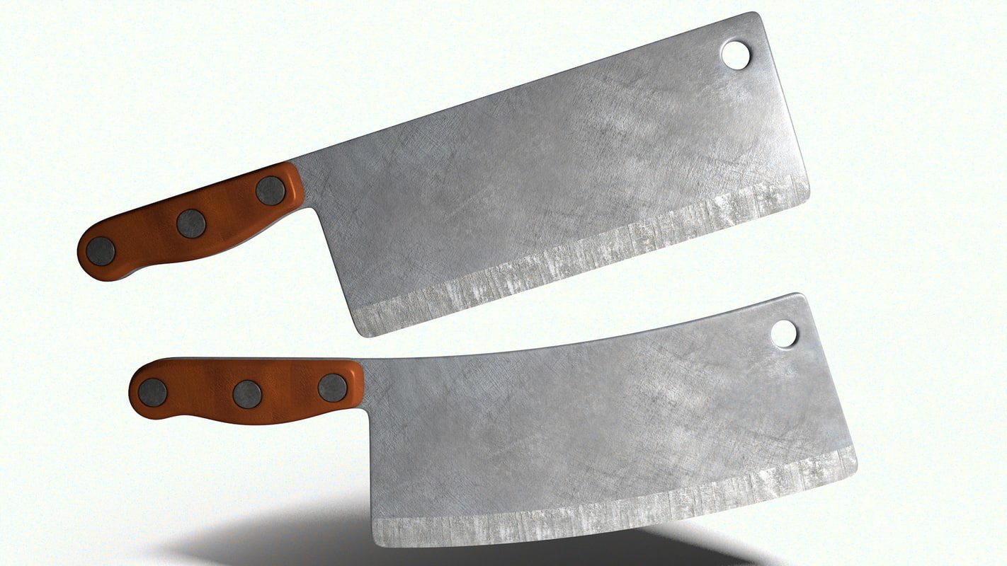 meat cleaver 3d model