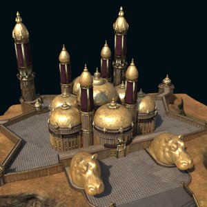 3d max monumental palace lost city